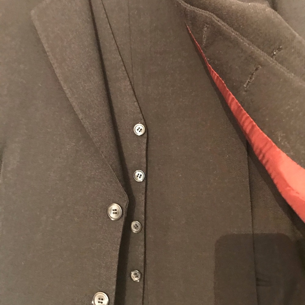 Custom made men’s haberdashery suit from London.